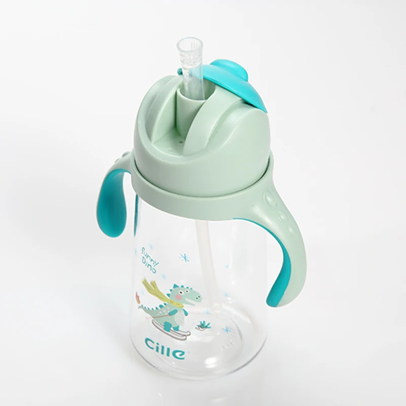 Новый стиль мультфильм pp пластиковая ручка детская бутылка для воды с