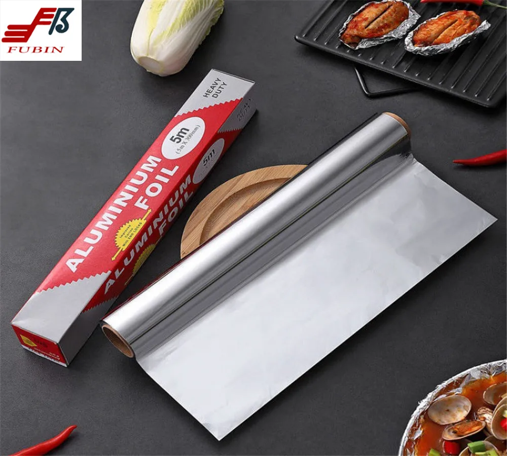 Kitchen and Pie Dish Alu Foil Roll Household Commercial Aluminum Foil Soft And Food Grade
