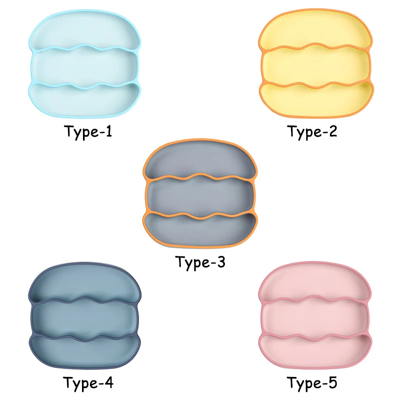 Wholesale Custom Baby Feeding Plate Silicone Baby Spoon Suction Baby Bowl Toddler Drinking Cup Set