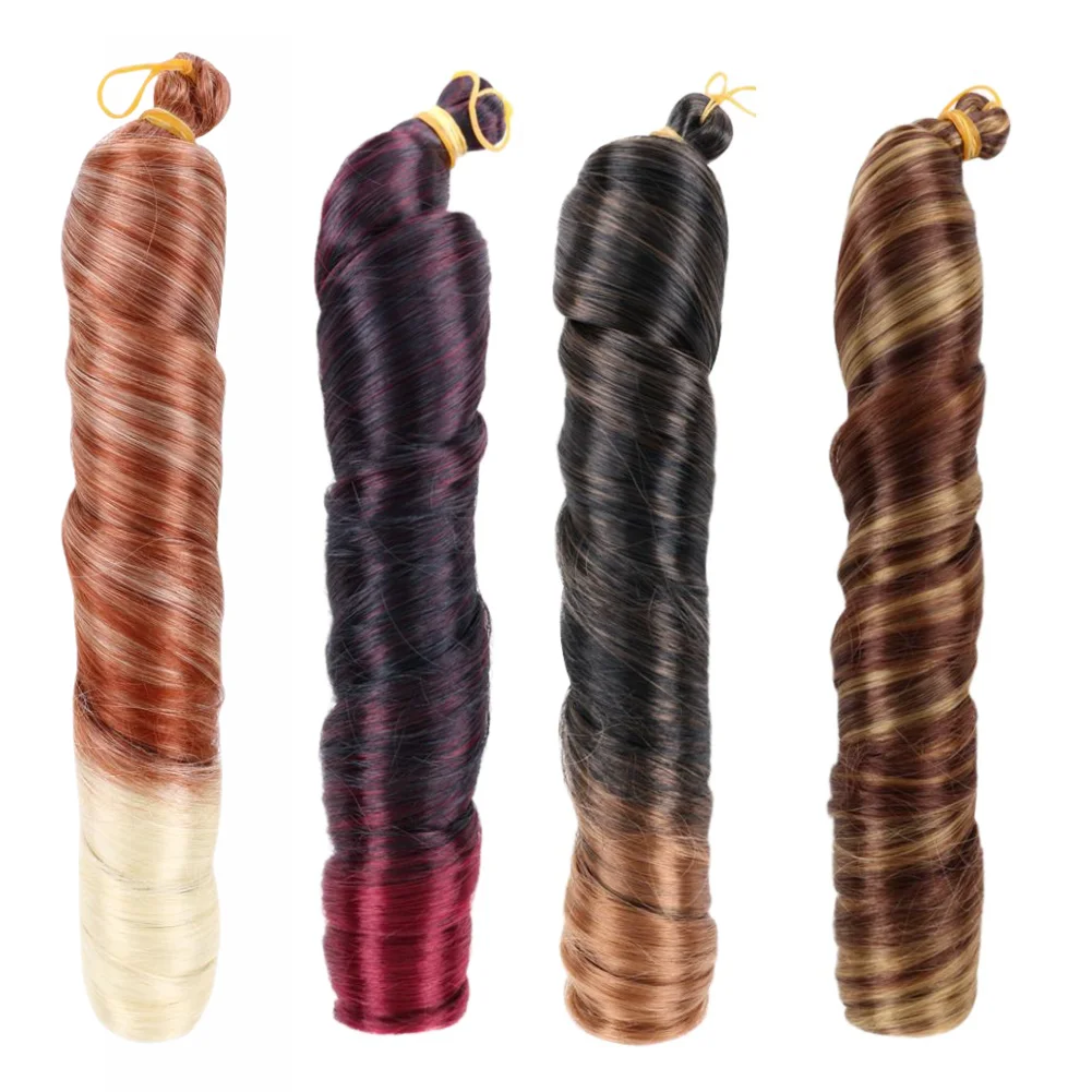 silk curl braiding hair deep curly customize mix color 24inch 22inch box braids synthetic hair extension for black woman