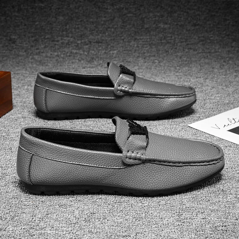 High quality trend men slip on driving loafers shoes men Moccasins slip on leather shoes