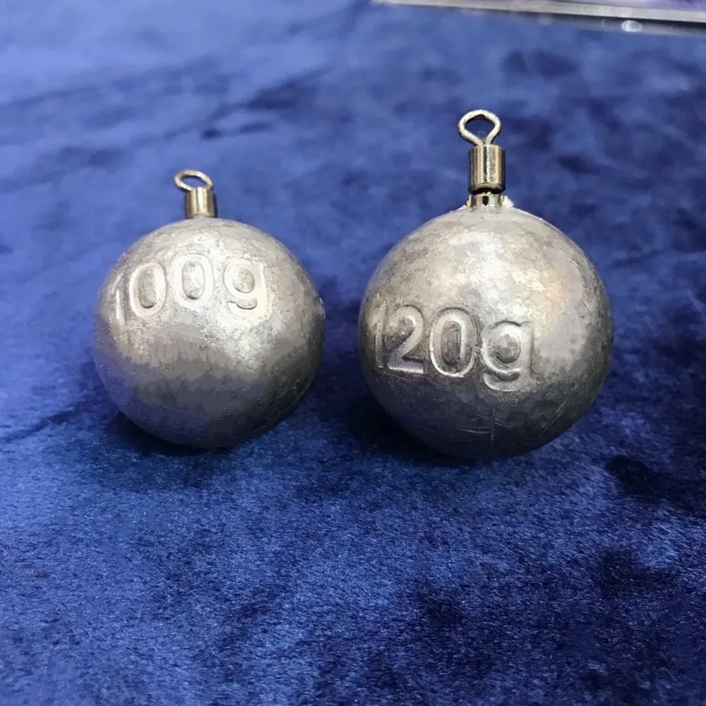 Fishing tackle  supplier ball shaped lead weight  fishing lead sinkerd
