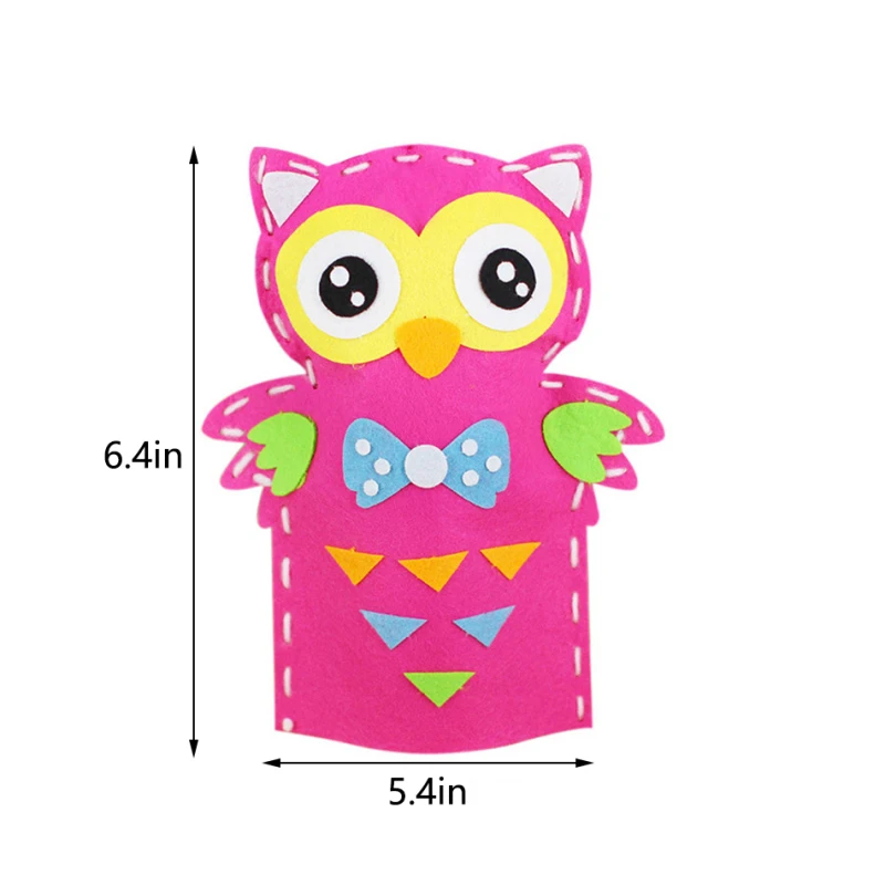 New arrival preschool educational Felt Toys diy felt kids sewing craft kits Animal for Puppet Theater Story Telling