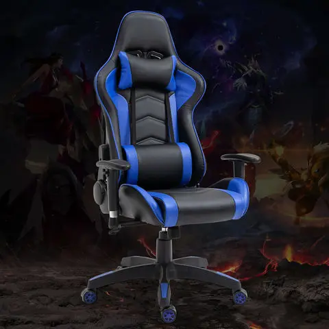 Wholesale Cheap Office Ergonomic 2D Armrestracing Style Leather Swivel Recliner Pro Computer Game Pc Gaming Chair