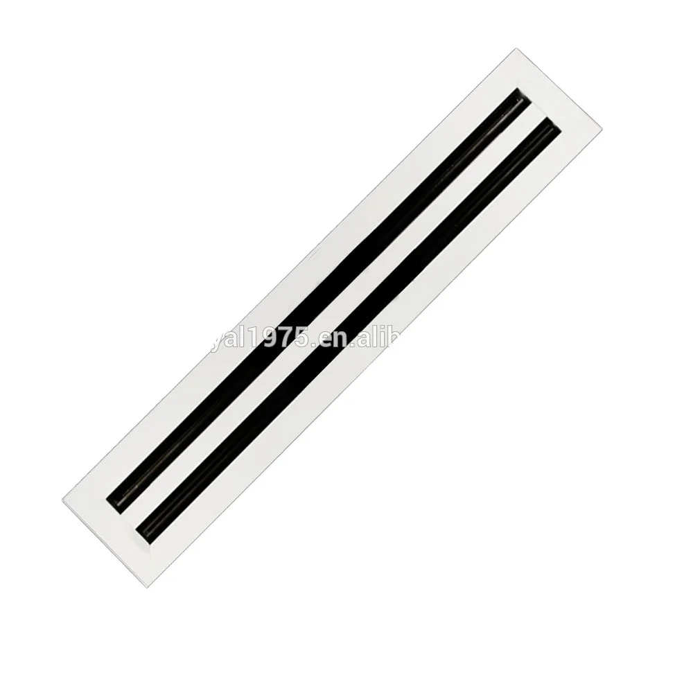 Hot selling Hvac Spare Parts Customized Aluminum Supply Ceiling Air Vent T Bar Adjustable Aluminium Linear Slot Air Diffuser