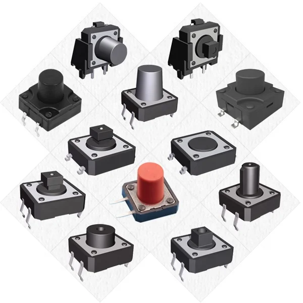 3x4 мм с несколькими приводами высотой smd smt тактильный переключатель верхний