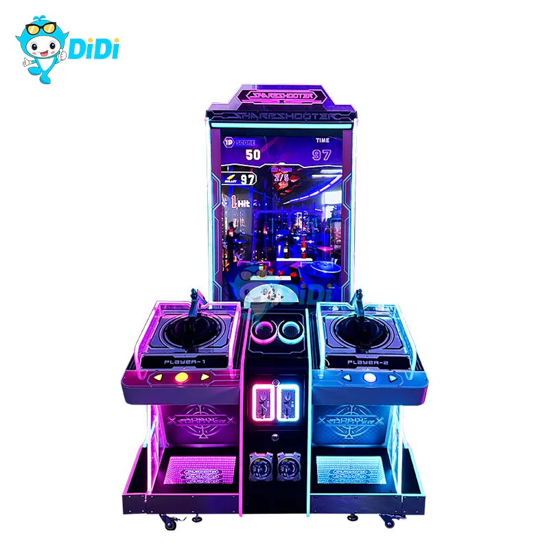 DIDI PARK с монетоприемником игровой автомат для стрельбы Лазерный Пистолет симулятор игра