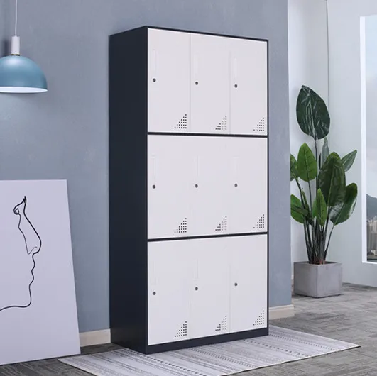 2021 New Style metal cupboard general use wardrobe  9 door clothes cabinet