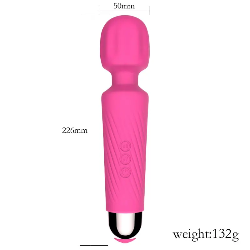 Best Quality Hot Sale Medical Silicone Sex Toy Cordless Wand  Massage Vibrator for Woman