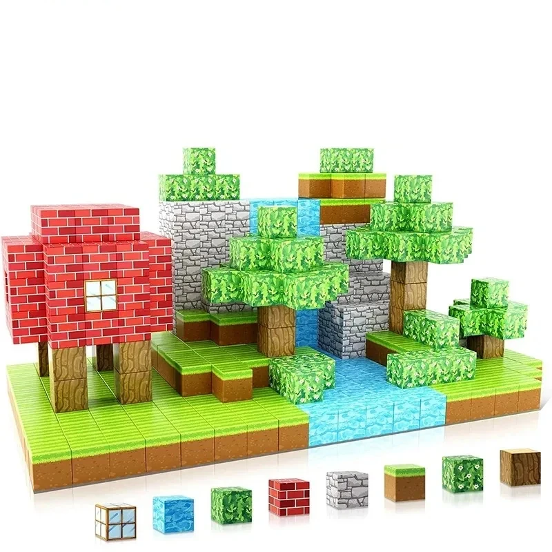 New Design STEM Montessori Sensory Toys Small Cube Building Blocks Magnetic Blocks