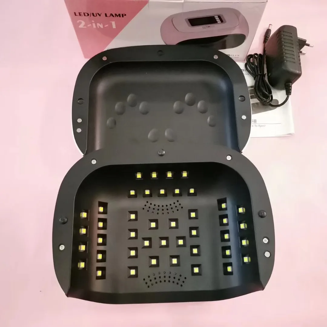 Double Hands Sun H6 Plus Nail Lamp 108W Big Space Professional Gel Polish Drying Two Hands UV LED Manicure Dryer For Salons