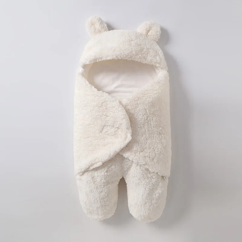 
Baby sleeping bag Newborn split-legged warmth and velvet quilt split-leg sleeping bag 