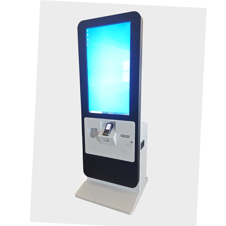 43 inch touch screen self service  theater concert cinema ticket vending machine Kiosk with POS terminal machine payment
