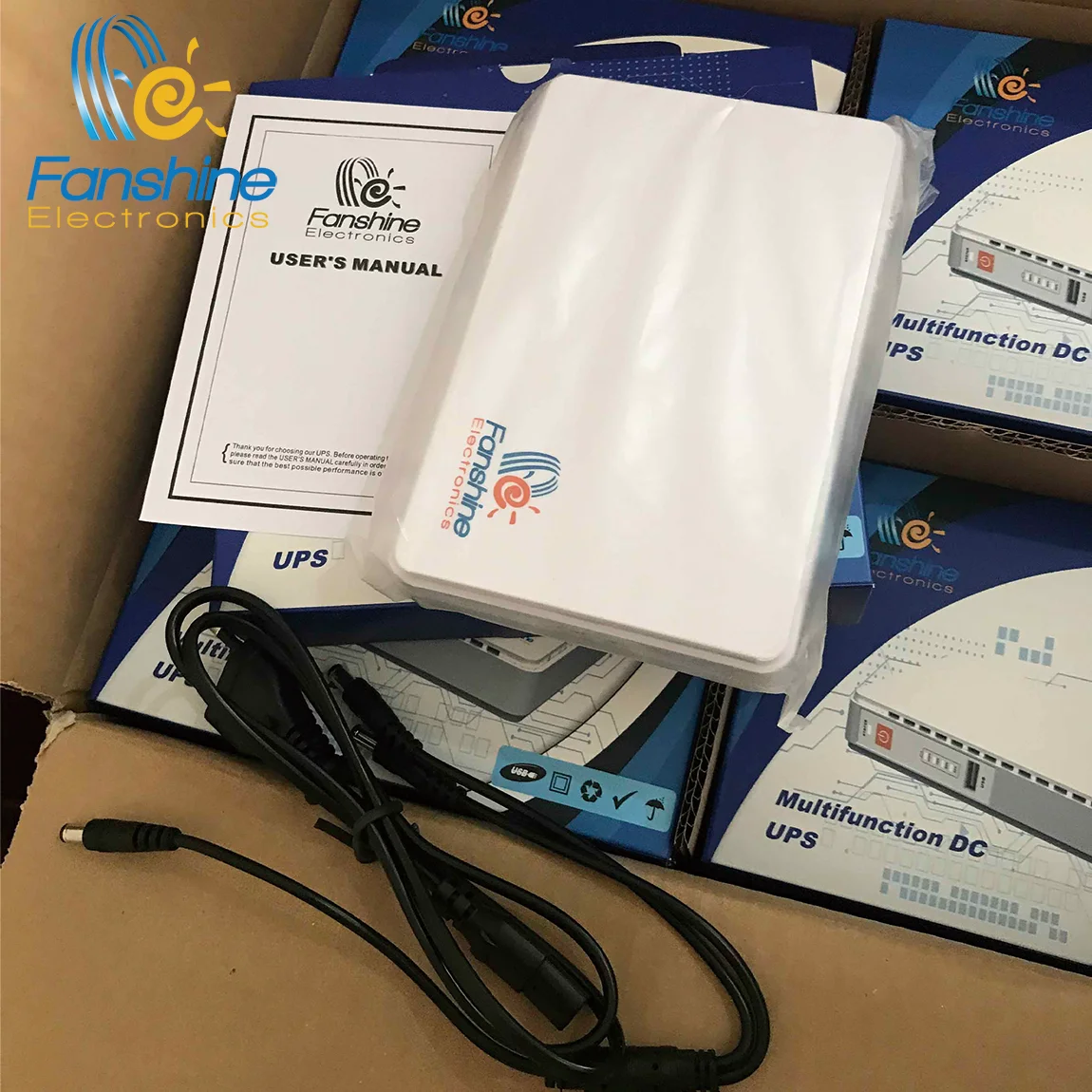 Fanshine DC Источник бесперебойного питания 8000 мА/ч с поддержкой POE 3DC порт FSP1-2 выходная мощность 18w 22w портативное зарядное устройство для маршрутизатор