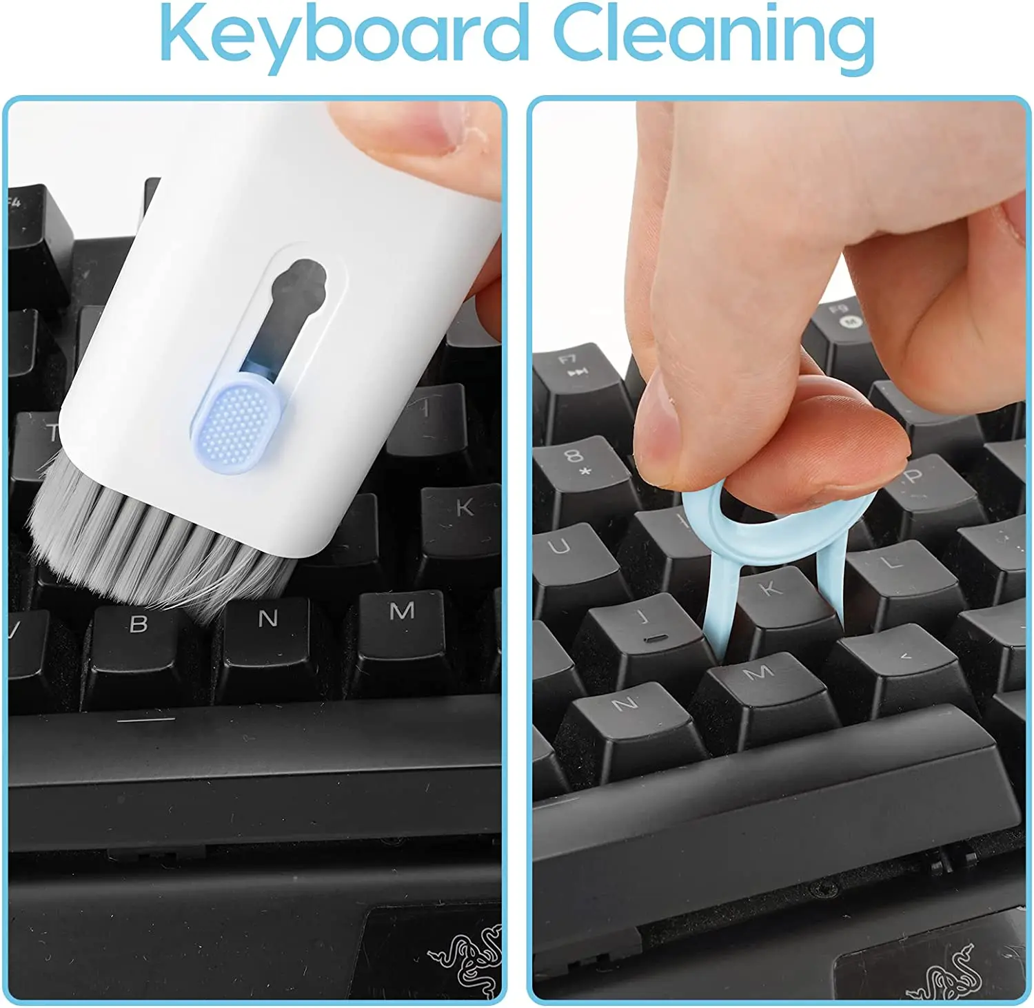 Multi-functional 7 in 1 cleaner Kit for Bluetooth Earphones Earbud Keyboard Cleaner Brush Electronic Cleaning Kit for Laptops