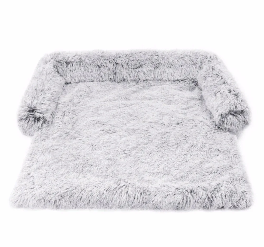 Sogifo Pet Shops Dog Pet Supplies Dog Long Faux Fur Memory Foam Pet Dog Bed
