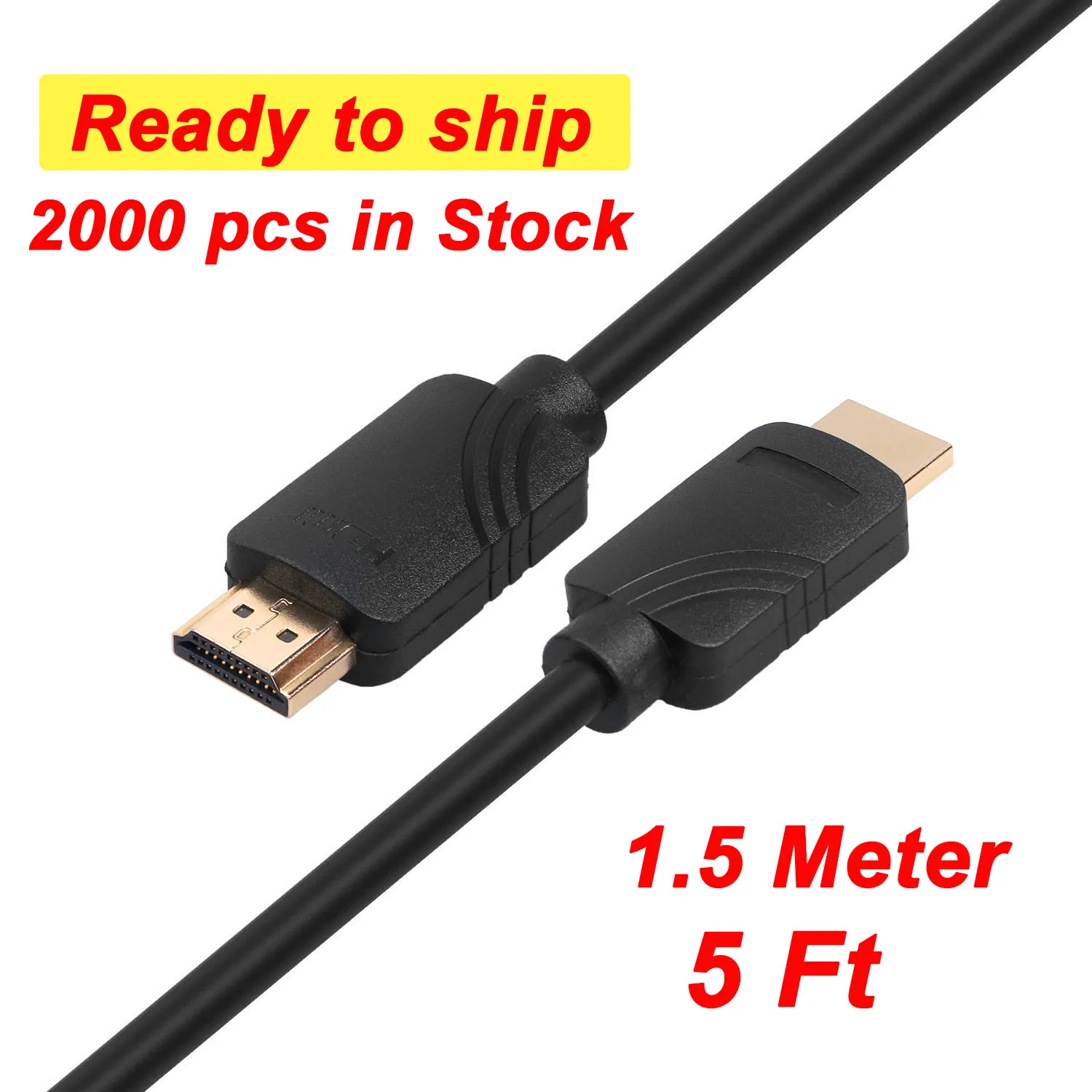 1.5 Meter 4K Premium HDMI cable Type A male 2160P 1080P with high speed Ethernet 3D ARC HDMI 1.4 2.0version cable