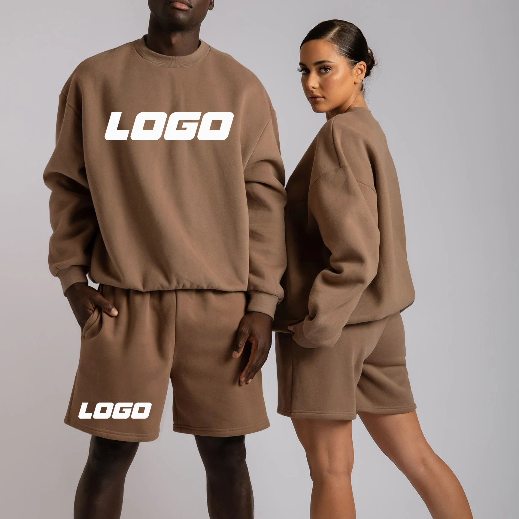 Summer 2022 New Custom Logo Tracksuits For Men Sports Gym Jogger 2 Piece Suit Sportswear Two Piece Short Set For Men