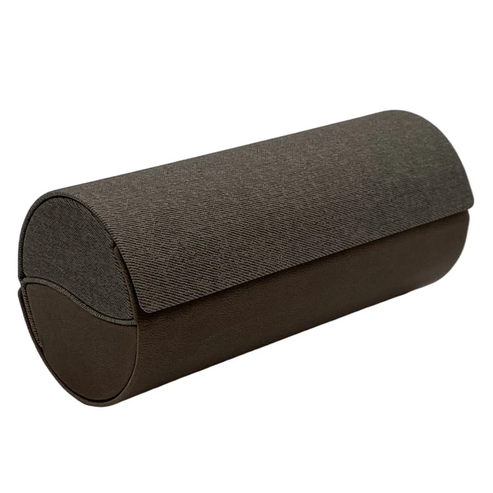 Luxury PU Leather Round Sunglasses Case Customized Handmade Double Glasses Case