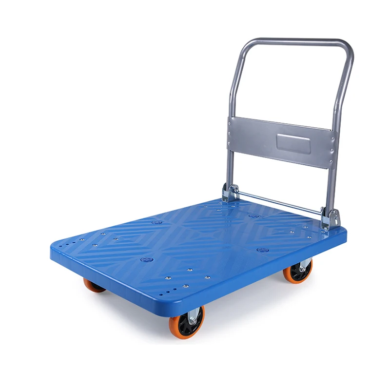 Heavy Duty Warehouse Use Integrated Steel Metal Platform Hand Trolley