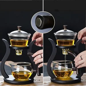 Creative Household glass teapot Lazy Semi-Automatic high borosilicate glass teapot