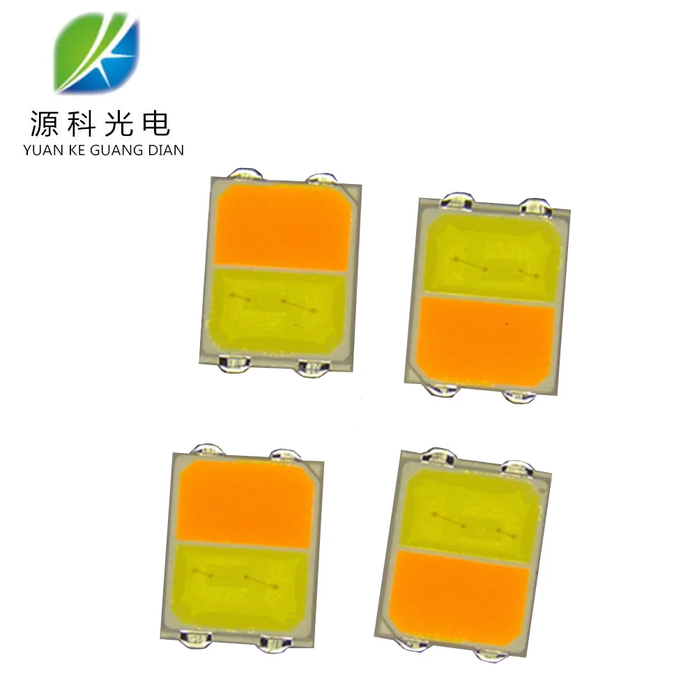 epilator sanan led 2 chip 0.4w 2835 5050 3030 smd warm white+white bi-color red white led