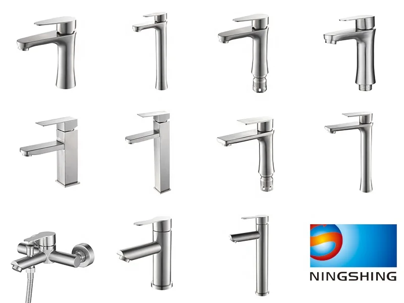 Ningshing 304 SS Mixer Taps High Quality Bathroom Mixer Taps,stainless Tap,wall Mount Waterfall Tap