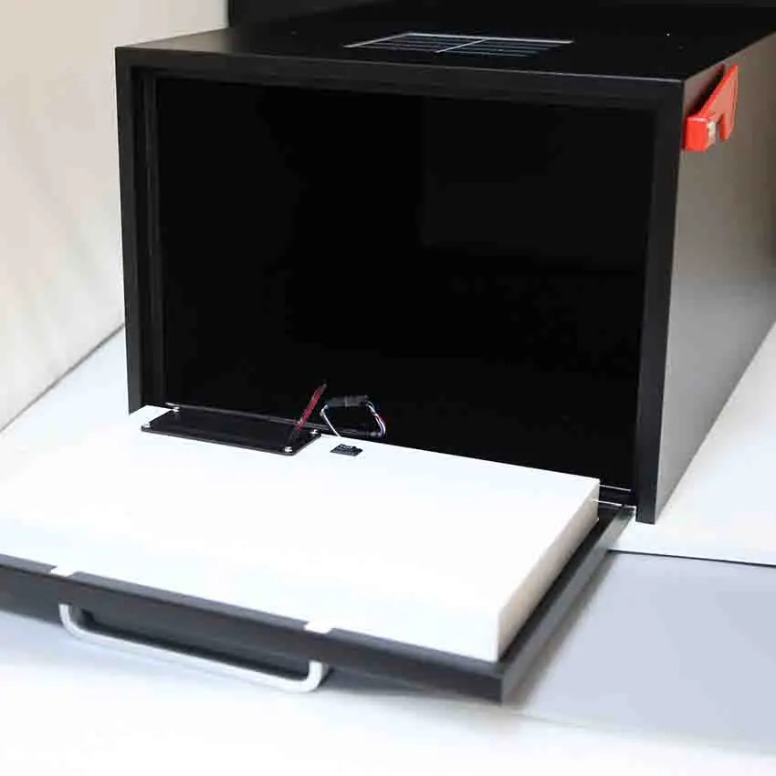 Parcel Drop Box for Package Mail Box Metal Outdoor with Pedestal for Sale Post Mount Mailbox