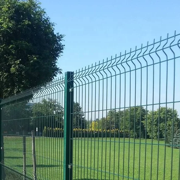 Square Type Post Iron Galvanized Powder Coated Fencing 3d Bending Mesh Fence