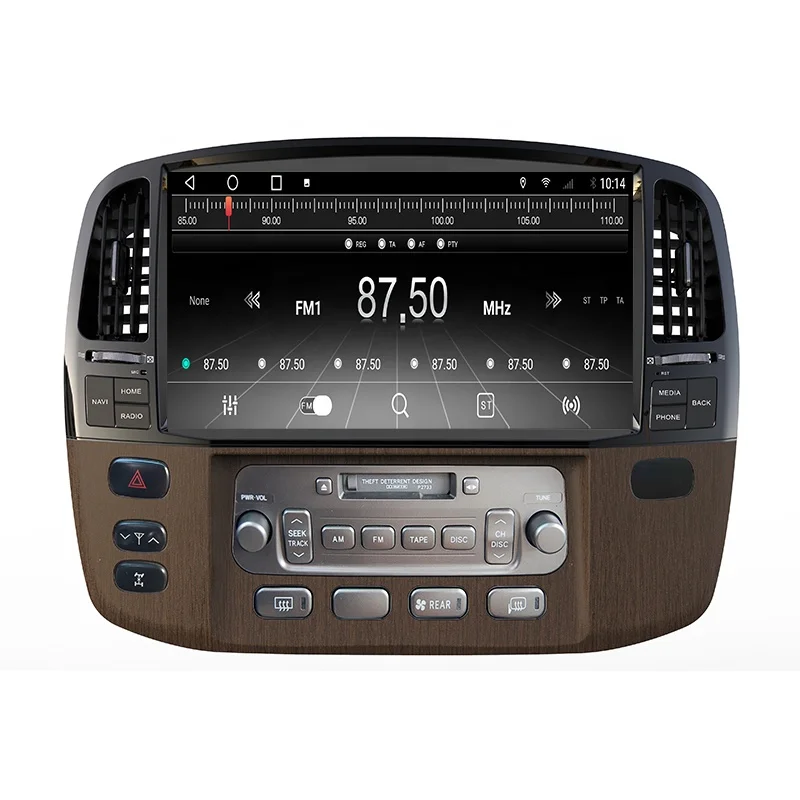 RoadNavi QLED Android Screen For LAND CRUISER LC100 LEXUS LX470 2003-2017  Car Multimedia Gps Car Radio Player Carplay 4G 360