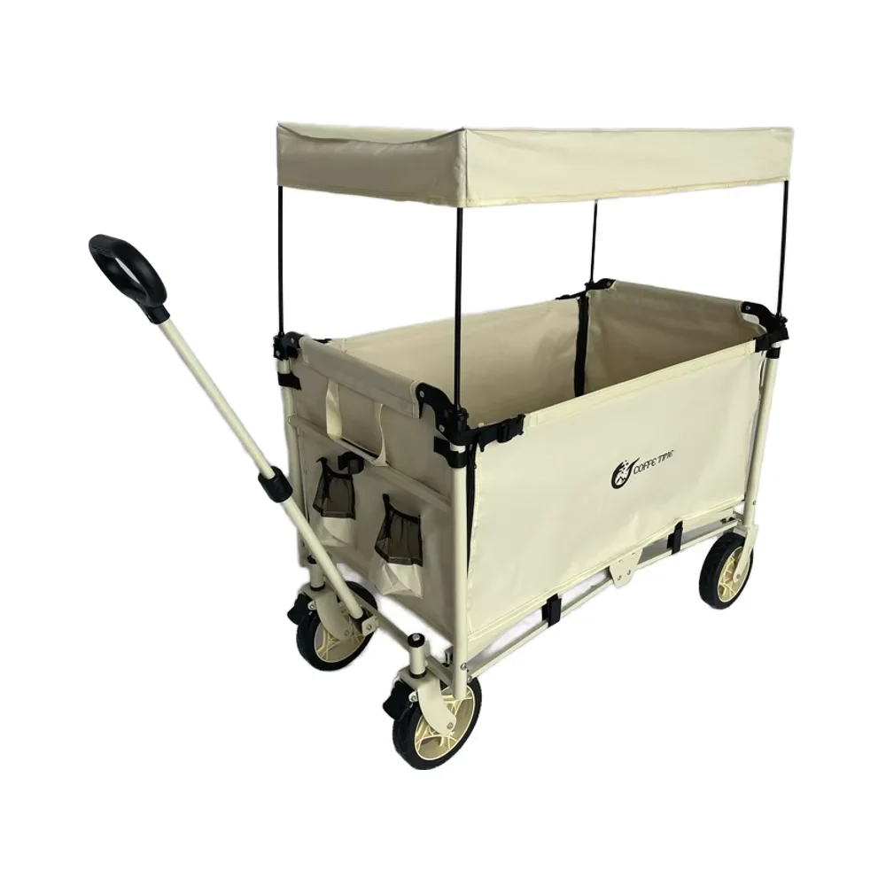 Folding Platform Trolley hand trolley cart Trailer Dolly Mover Trolley Hand Cart collapsible wagon with canopy