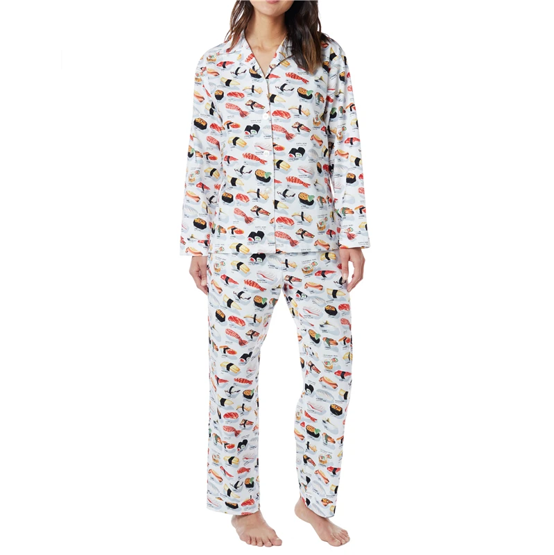 
N045 Hot Sale Women Pajamas High Quality Waffle Nighty for Ladies 