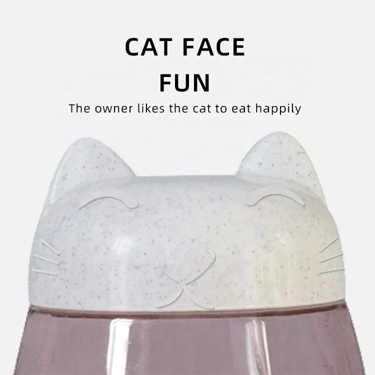 Pet Cat Dog Water and Food Bowl Set Separate Double Automatic Feeder Water Dispenser