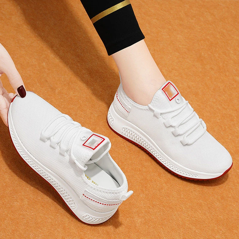 Factory Direct Supply New Arrivals Cheap Women Walking Shoes White Fashion Running Sneakers For Women