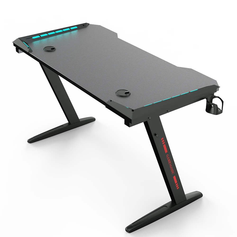 Hot Sale New Z Legs Computer Gaming Desk RGB E-sport Game Desk