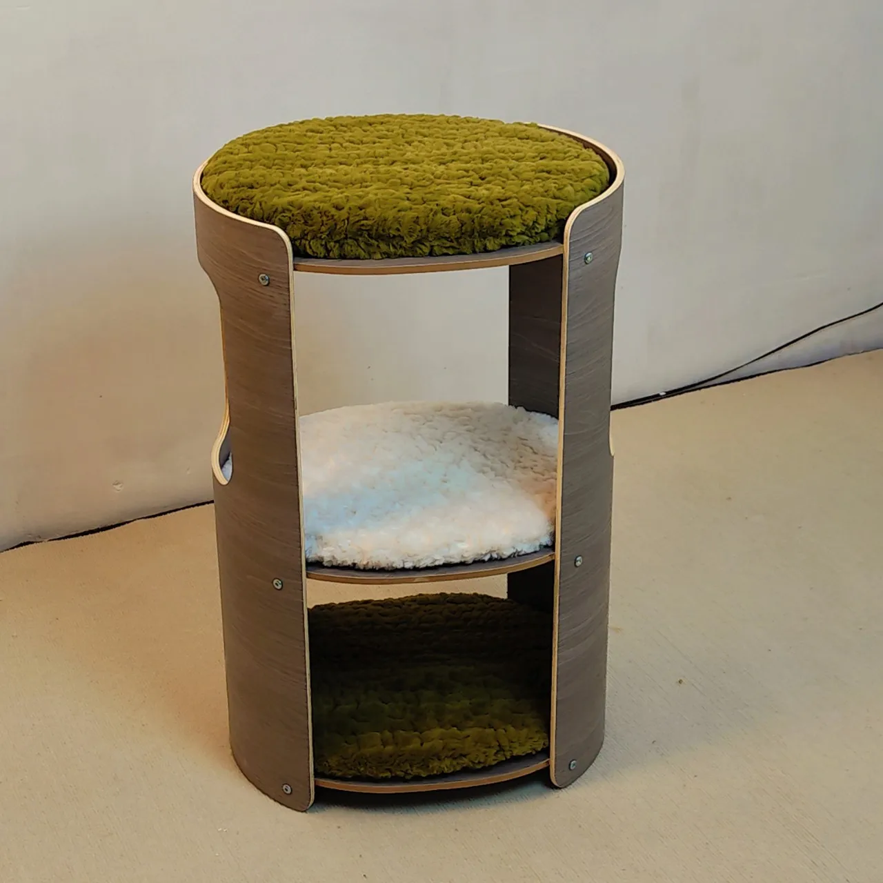 3-lay Pet Cat Bed Elegant Pet Furniture Wooden Cat Nest House Dog Bed Houseware Home Decoration