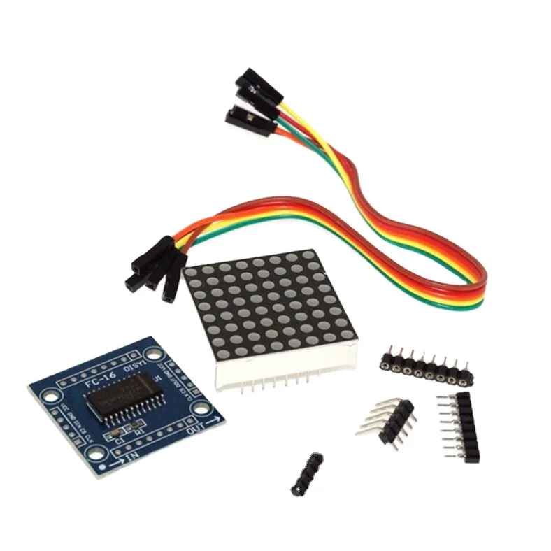 Supports multiple modules cascade FR4 max7219 dot matrix 8x8 led display module