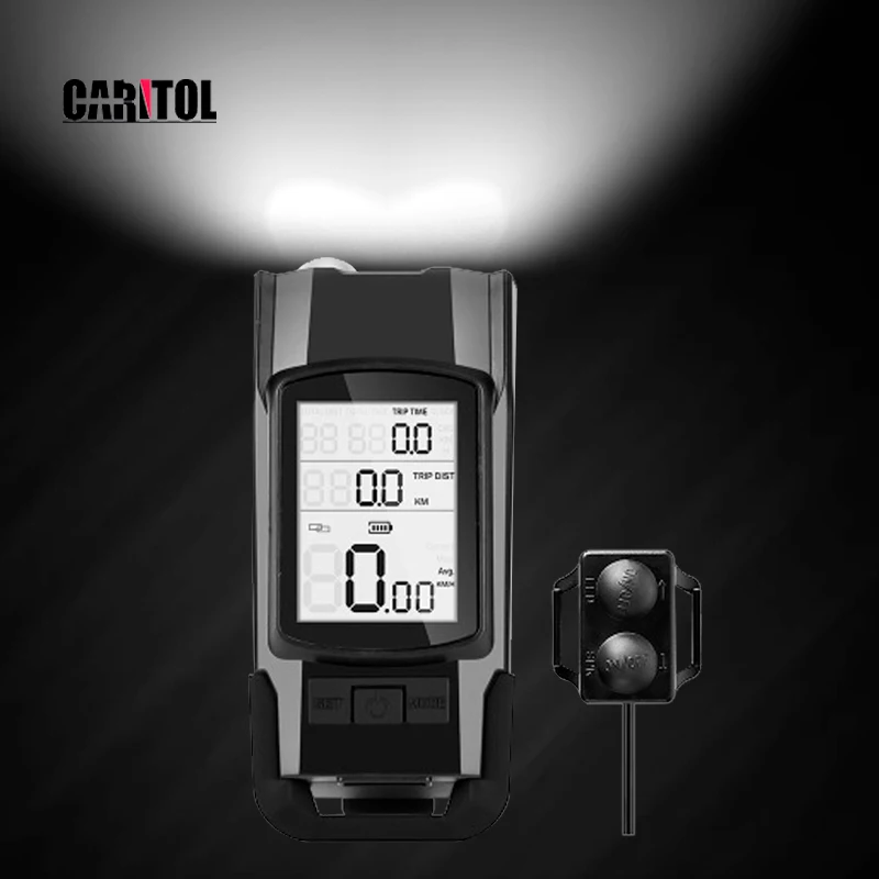 120db Electric Horn Spoke Lampoutdoor Alarm Speaker Usb Rechargeable Waterproof Led Bicycle Front Light Bike Light