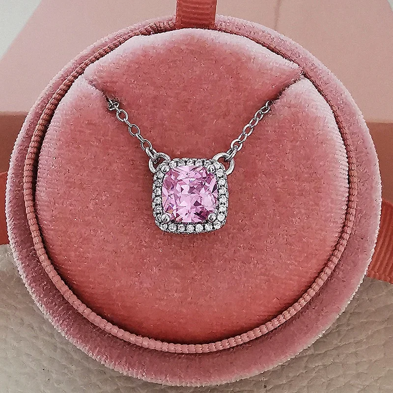 2pcs Pack silver color bride Jewelry for women wedding Austrian Crystal Stud Earrings and  Necklace gifts jewelry