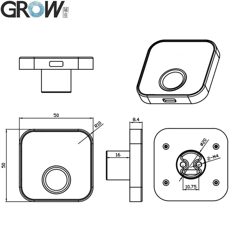 K226+G16 DC10-30V Password Fingerprint Control Board Relay Output Admin/User Fingerprint/Password For Door Access Control System