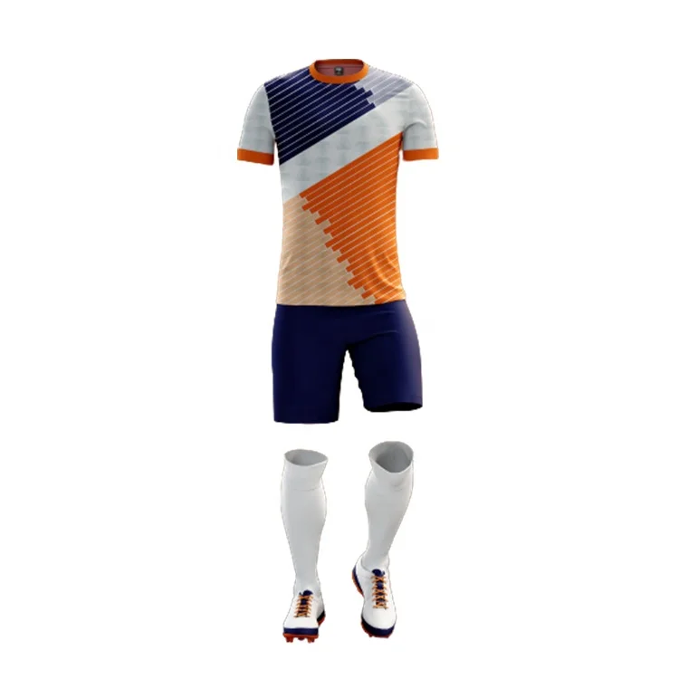 Club Soccer Jersey Team Latest Designs Soccer Teams Suits Set Football Custom Full Soccer Kit For Sale