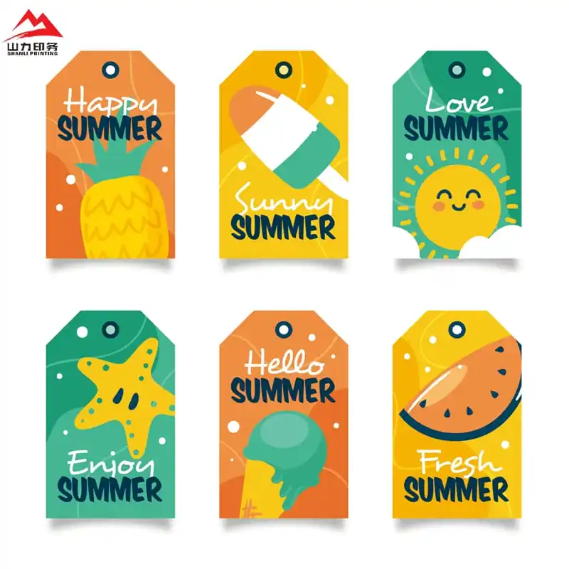 Custom Label Competitive Price Heavy Printed Paper Packing Header Card With Hang Hole