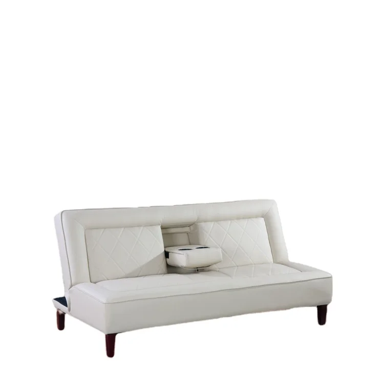 
Folding Cheap Space Save China Convertible Living Room Furniture Faux Leather Sofa Bed 