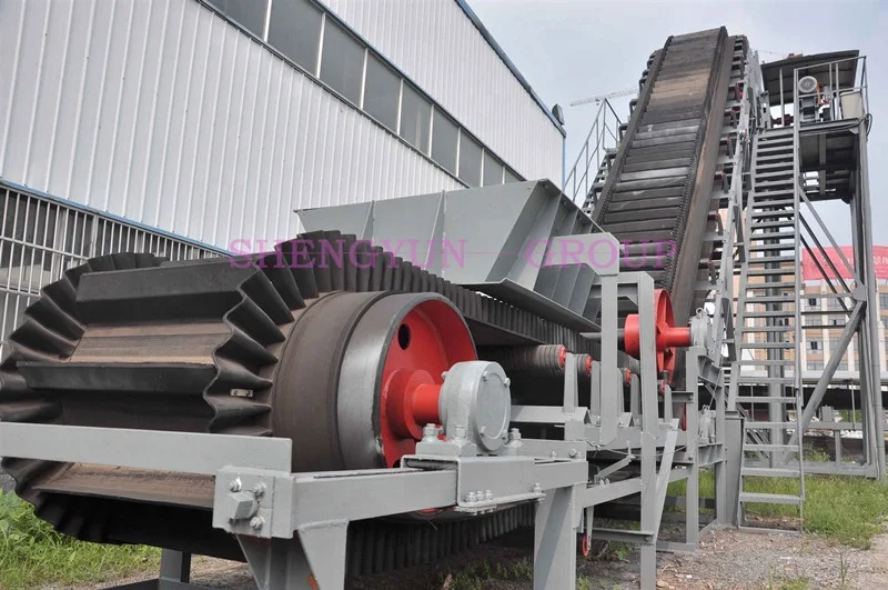 
high quality clay dirt heavy duty long distance portable belt conveyor machine 