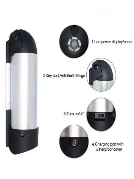 Съемный литий-ионный аккумулятор 36 в 8 Ач (36 250 Вт) для электрического горного велосипеда с держателем