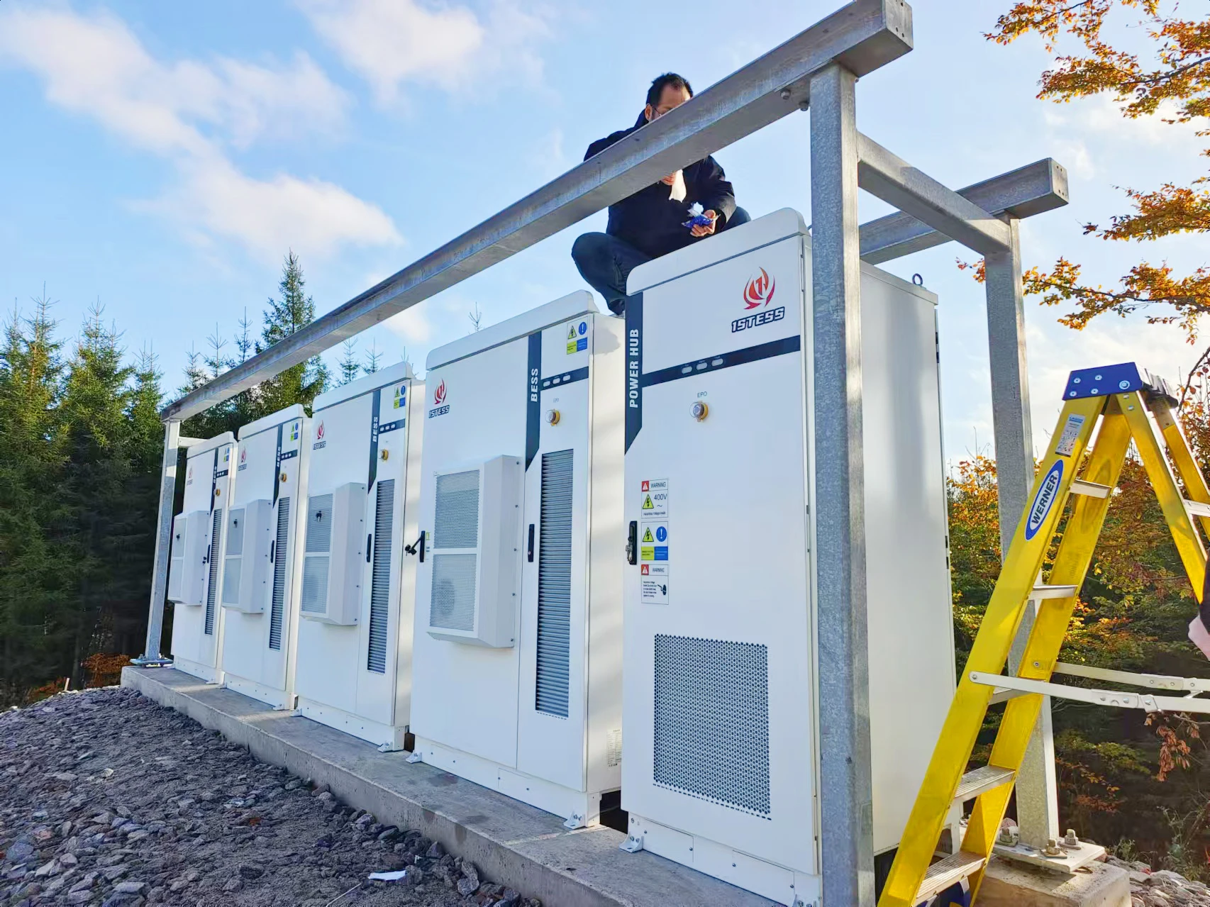 Outdoor Battery Cabinet 215kwh 1MWh 20ft 40ft ESS Container Solar Battery Energy Storage System Power Station