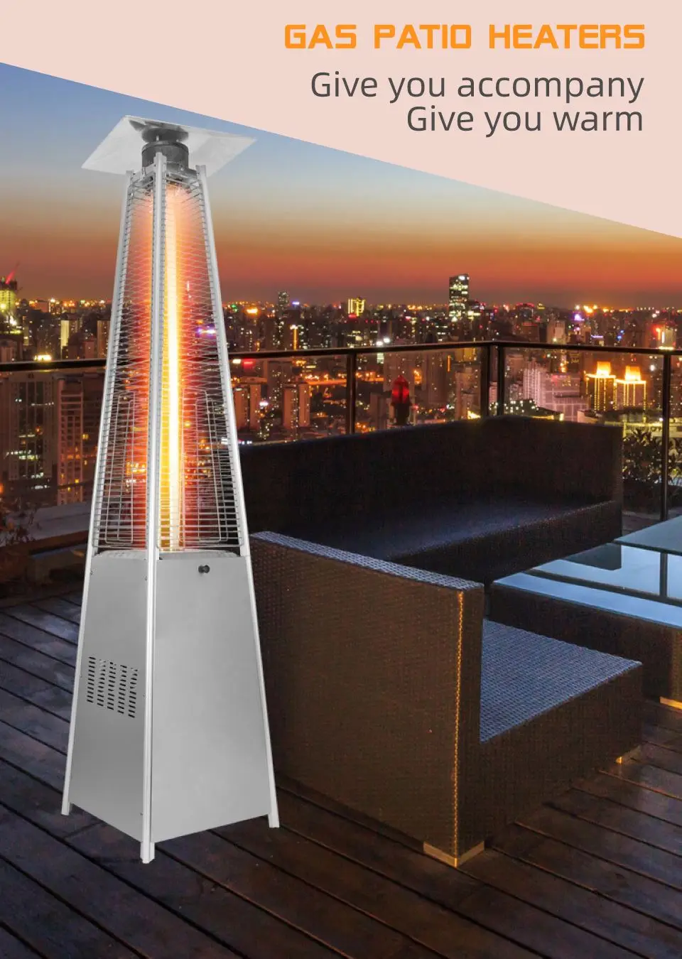 Горячая Распродажа профессиональный наружный пропановый нагреватель из нержавеющей стали по низкой цене