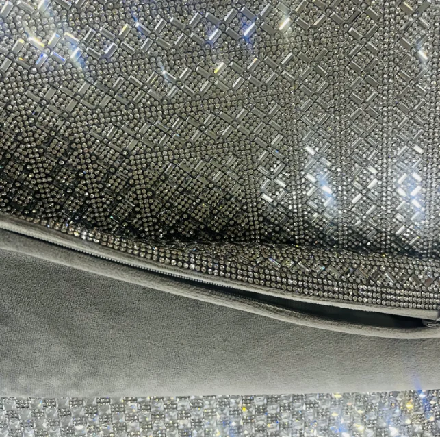 Luxurious Crystal Rhinestone Bling Customer Design Pillow Cover Home Decorations Cushion Cover