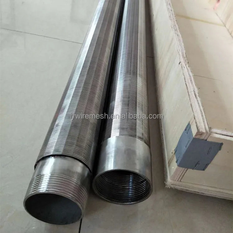 Round wedge screen OD830mm 0.15 0.2mm slotted wedge Johnson screen pipe