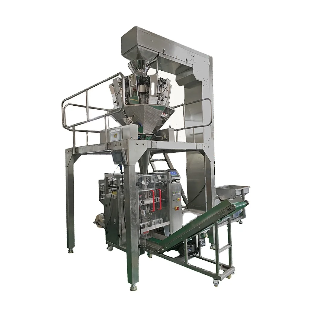 
 Automatic Nitrogen filling  packing machine for  puff food Chips  